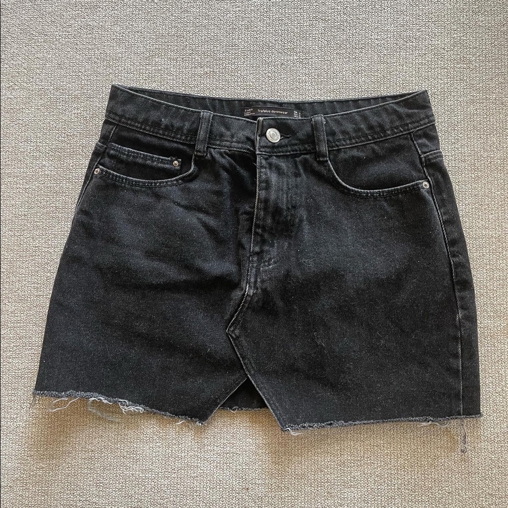 Zara mini denim skirt